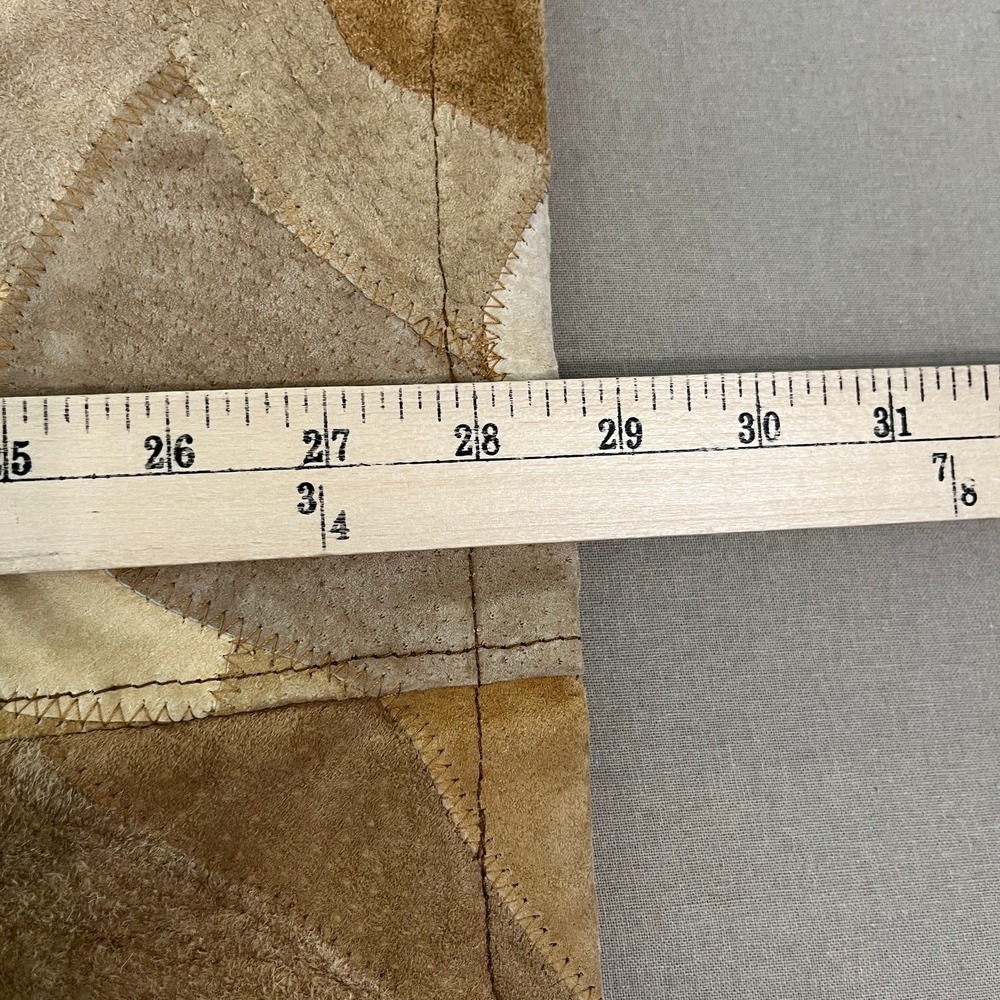 Vintage Genuine Leather Patchwork Jacket Womens 2… - image 7